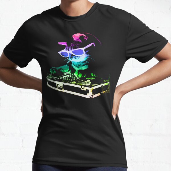 Item preview, HOUSE CAT (Rainbow DJ Kitty) designed and sold by ROBOTFACE .
