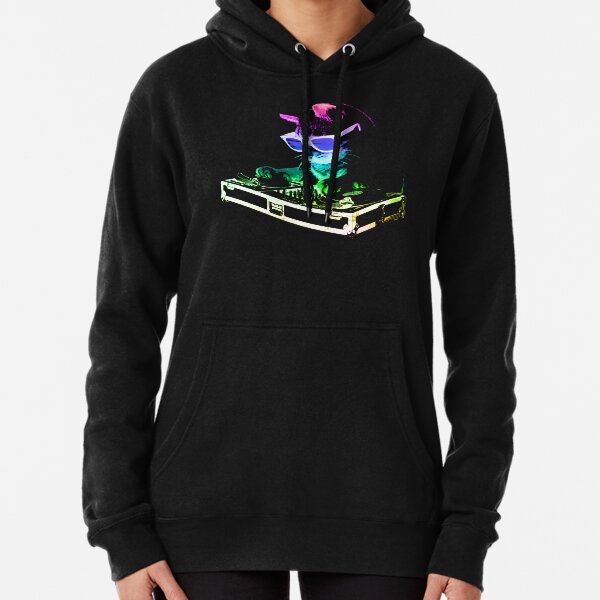 GATO DE CASA (Rainbow DJ Kitty) Sudadera con capucha