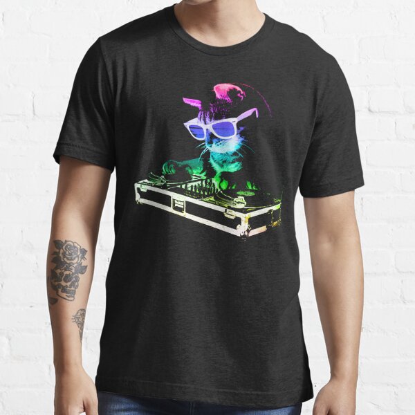 HOUSE CAT (Rainbow DJ Kitty) Essential T-Shirt