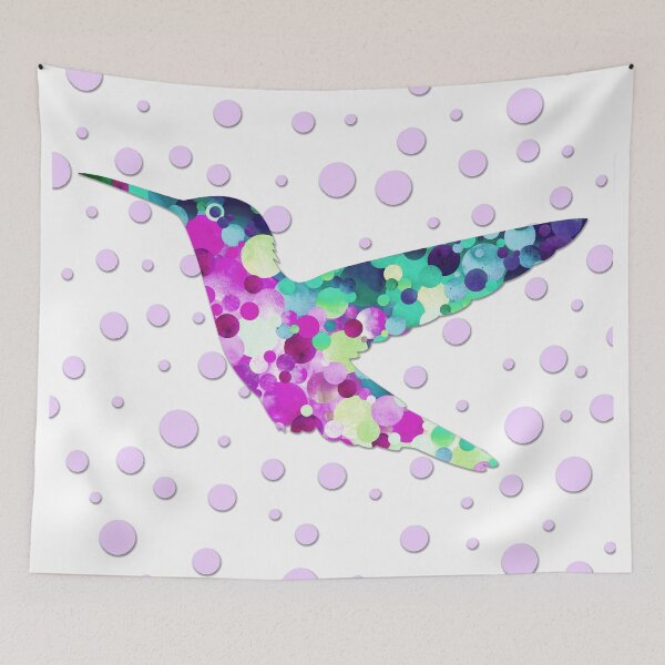 Item preview, Whimsical Hummingbird 2 Artwork - Beach Decor Art designed and sold by Sharon Cummings Art.