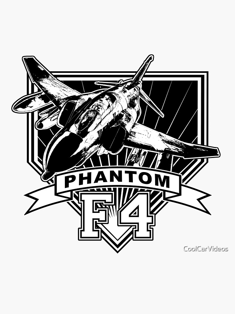 F4 Phantom Sticker for Sale by CoolCarVideos