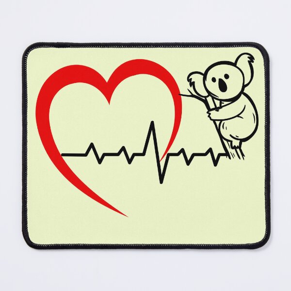 Item preview, Koala Love Heartbeat Design designed and sold by Red-ElYoubi.