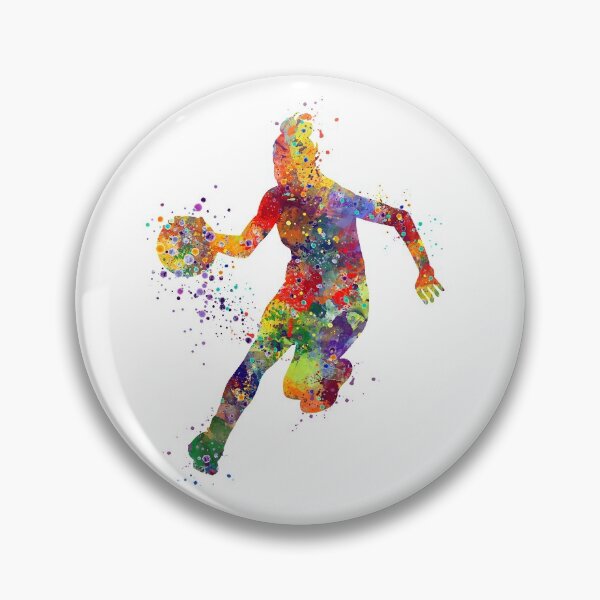 Item preview, Basketball Girl Player Watercolor Sports Gift designed and sold by LotusGifts.
