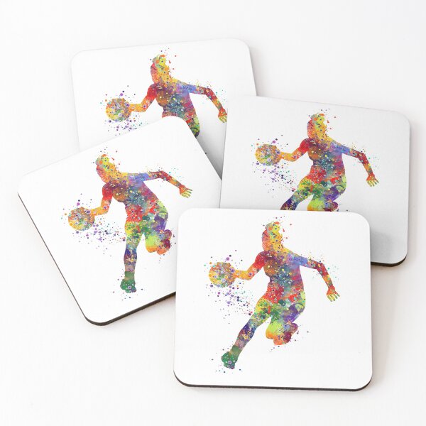 Item preview, Basketball Girl Player Watercolor Sports Gift designed and sold by LotusGifts.