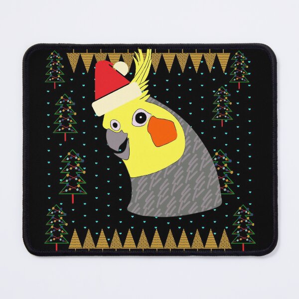 Item preview, Cockatiel Parrot Ugly Christmas Sweater designed and sold by okpinsPets.