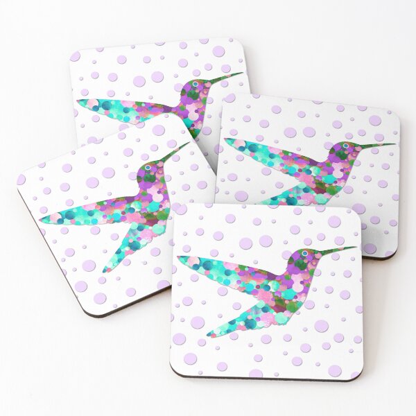Item preview, Bright Colorful Hummingbird Art Beach Artwork designed and sold by Sharon Cummings Art.