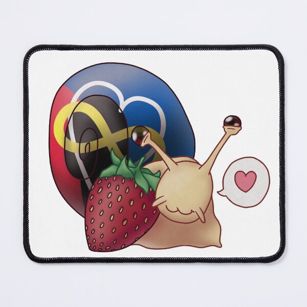 Item preview, Polyamorous Polyam Strawberry Pride Snail designed and sold by PrideSnails.