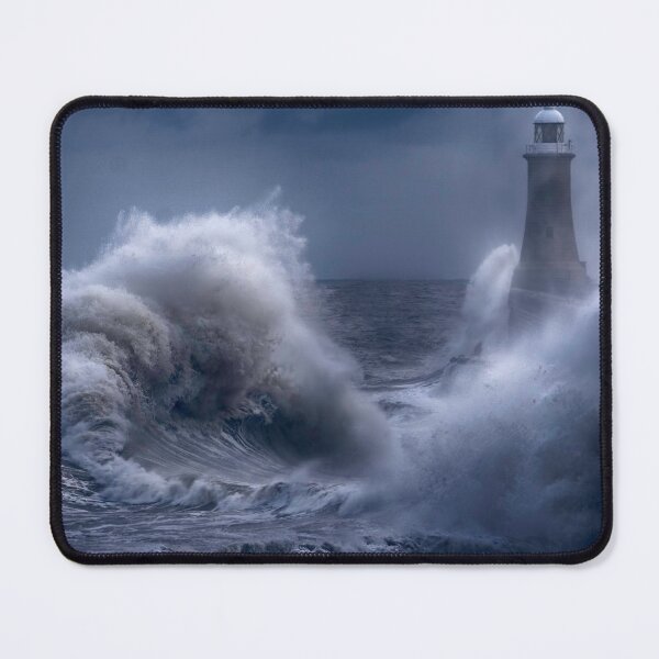 Item preview, Lighthouse Battered By Ocean Waves designed and sold by TheKnightWriter.