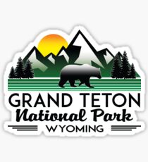 GRAND TETON NATIONAL PARK WYOMING HIKING CAMPING CLIMBING MOUNTAINS Sticker