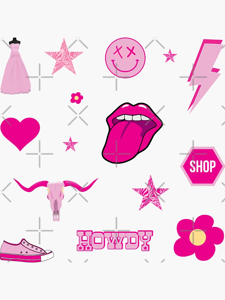 Preppy Wallpaper Aesthetic Stickers for Sale