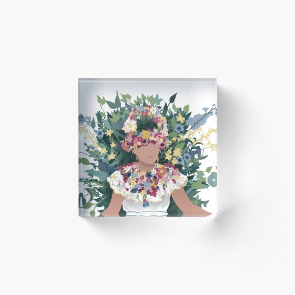 Midsommar May Queen Acrylic Block