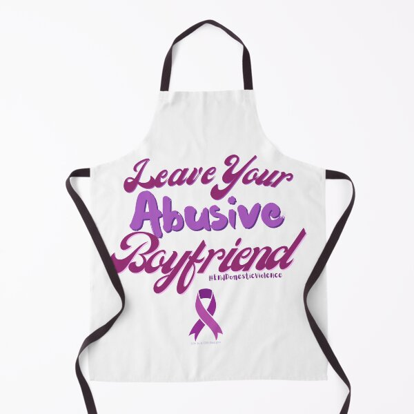 Item preview, Leave Your Abusive Boyfriend, Domestic Abuse Awareness, Purple Ribbon, End Domestic Violence , Purple In October designed and sold by LifeIsAGiftD.