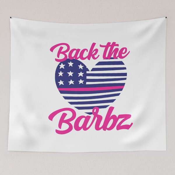 Item preview, Back The Barbz Flag Love Barbs Loyal Fan Heart designed and sold by gkao.