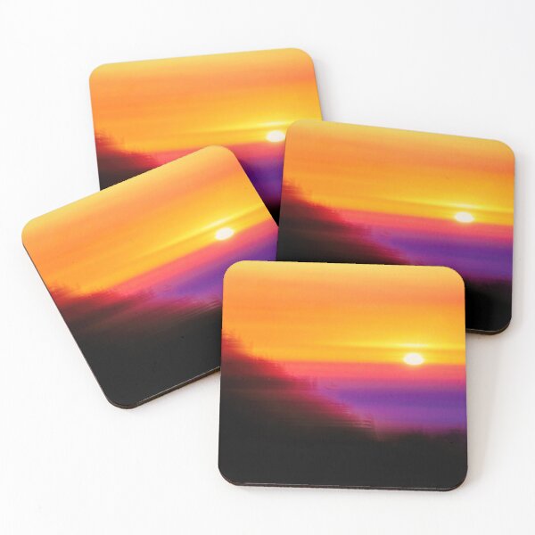 Item preview, Abstract landscape of the Oregon Coast at Sunset designed and sold by Alchymie.