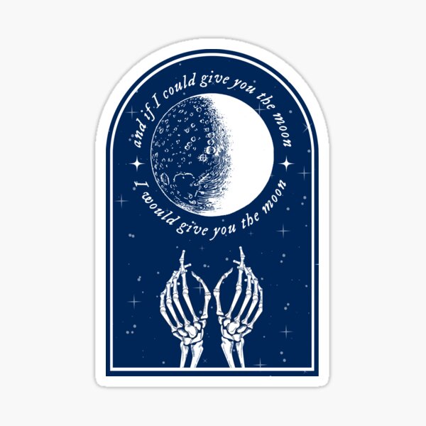 Moon Song, Phoebe Bridgers (navy blue) Sticker