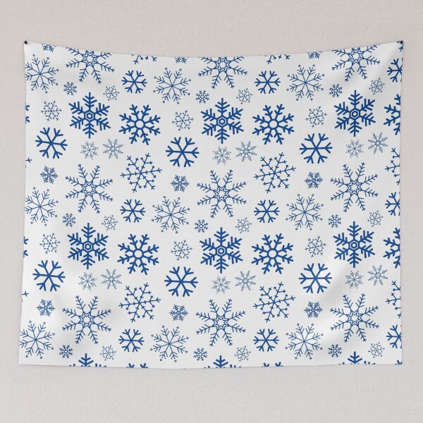 Item preview, Blue Winter Simple Snowflake Pattern designed and sold by JABG-01.