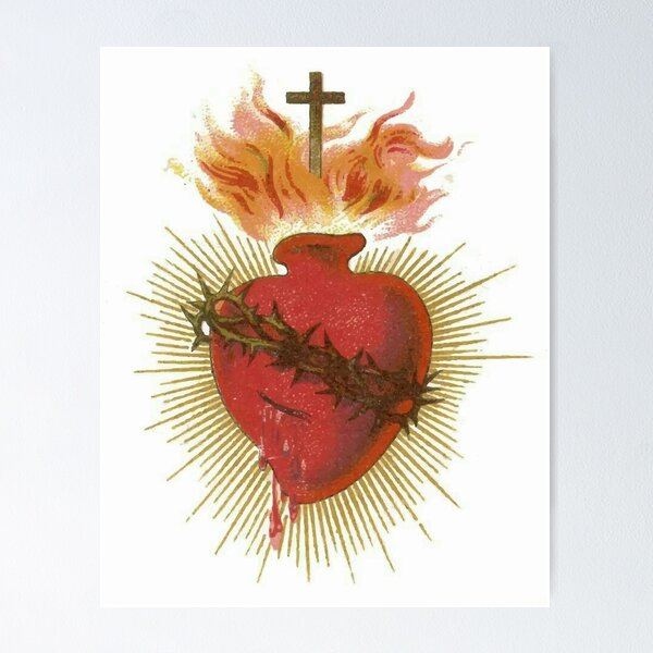 Item preview, Sacred heart of Jesus designed and sold by edleon.