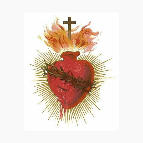 Item preview, Sacred heart of Jesus designed and sold by edleon.