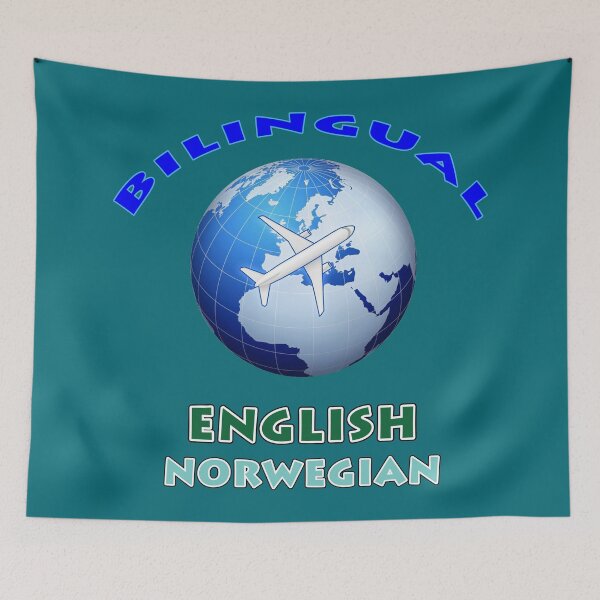 Artikelvorschau, Zweisprachiges Englisch Norwegisch entworfen und verkauft von janraydesigns.