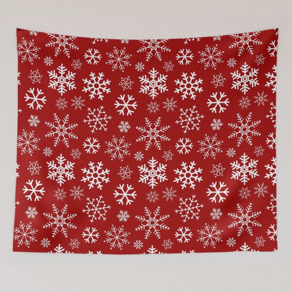 Item preview, Red Winter Simple Snowflake Pattern designed and sold by JABG-01.