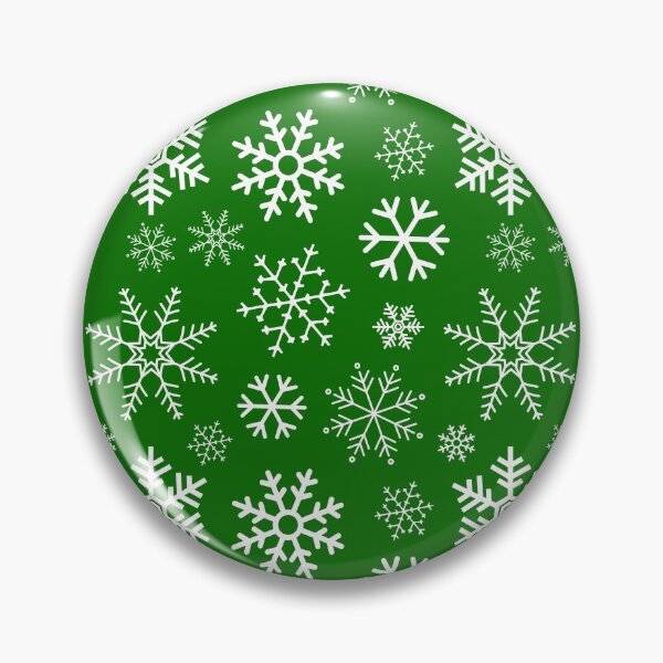 Item preview, Green Winter Simple Snowflake Pattern designed and sold by JABG-01.