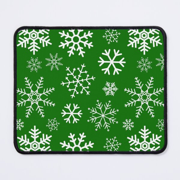 Item preview, Green Winter Simple Snowflake Pattern designed and sold by JABG-01.