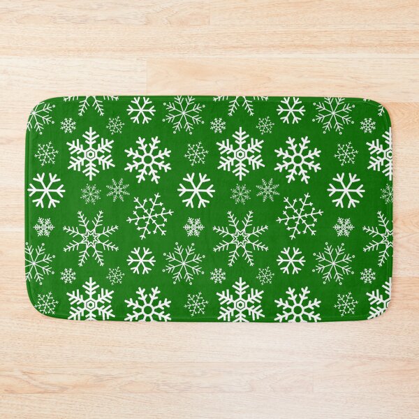Item preview, Green Winter Simple Snowflake Pattern designed and sold by JABG-01.