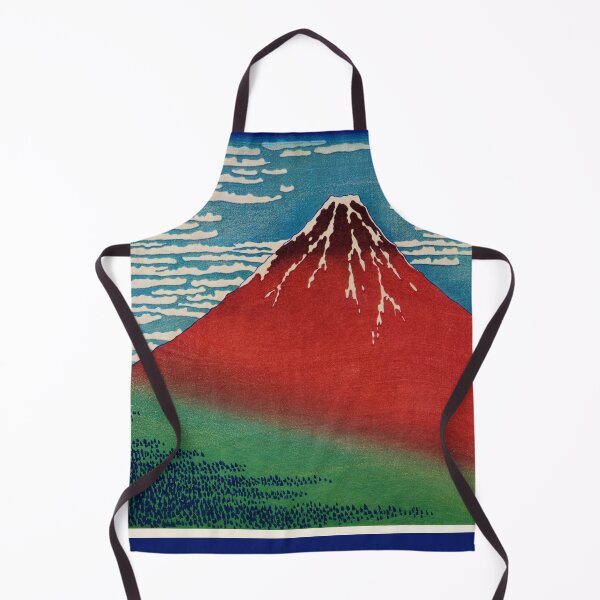 Item preview, Japanese Red Mountain Block Print designed and sold by Art-by-Geoff.