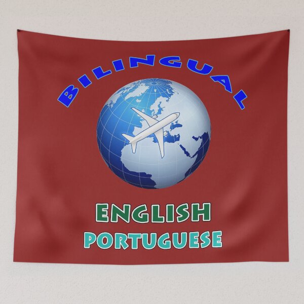 Artikelvorschau, Zweisprachiges Englisch Portugiesisch entworfen und verkauft von janraydesigns.