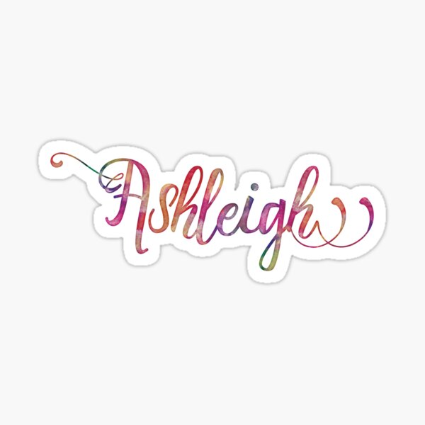 Ashleigh - watercolor Sticker