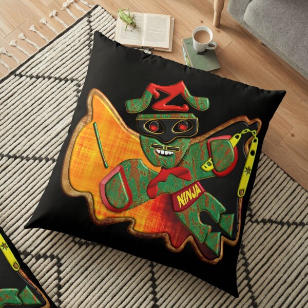 THE LEGEND OF ZORRO IN HIS NEW ADVENTURES FOR KIDS - ZORRO NINJA BUTTERFLY - HALLOWEEN PARTY - CHRISTMAS PARTY - SUPER FUN GIFT FOR THE HOLIDAYS4. Floor Pillow