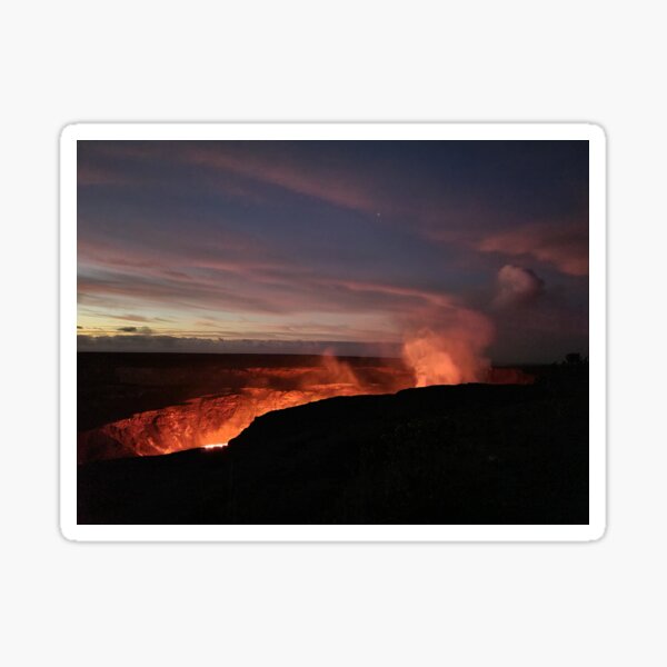 Kilauea Morning Glory Sticker
