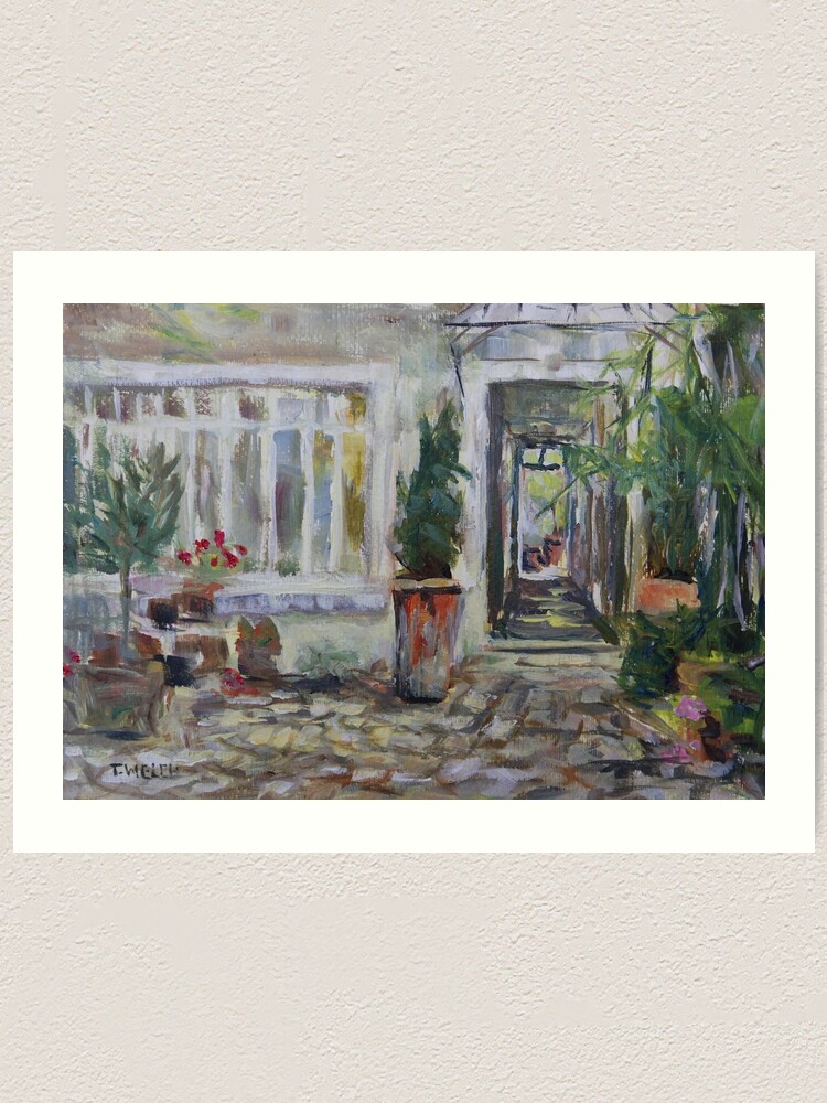 Alternate view of Double courtyard Rue Rodier Paris France Art Print