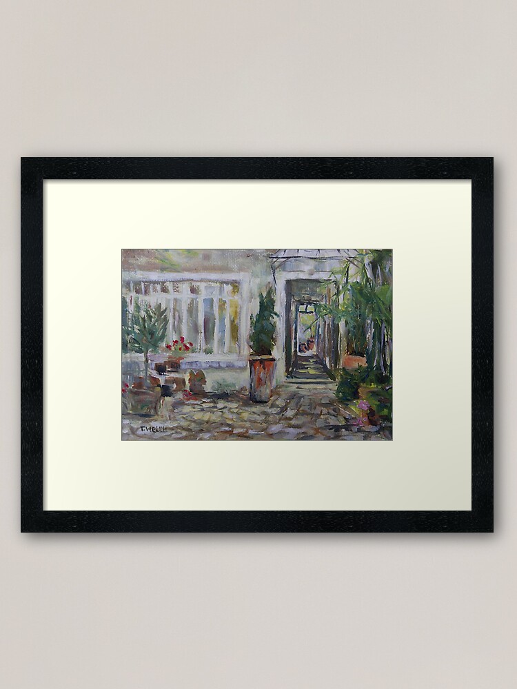 Alternate view of Double courtyard Rue Rodier Paris France Framed Art Print