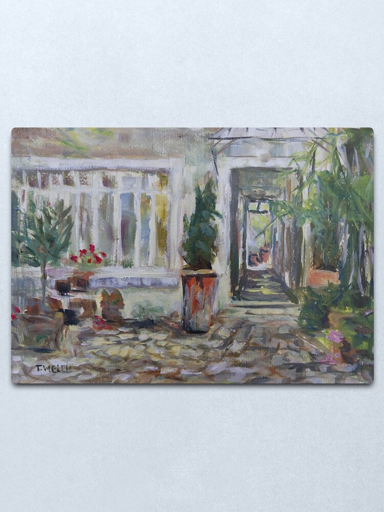 Alternate view of Double courtyard Rue Rodier Paris France Metal Print