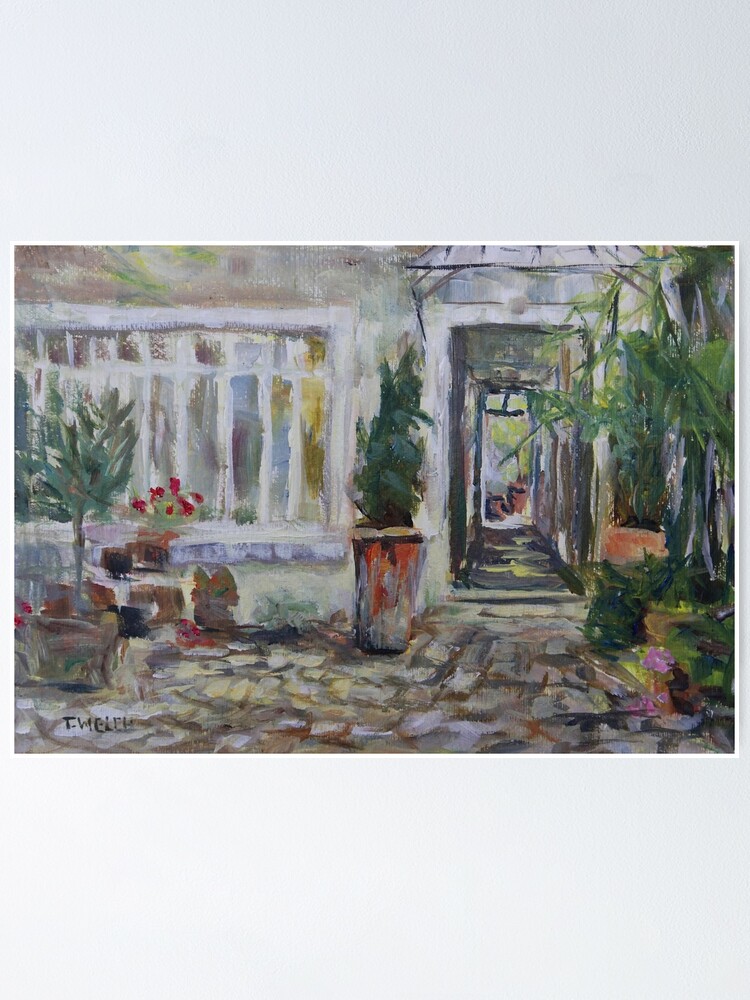 Alternate view of Double courtyard Rue Rodier Paris France Poster