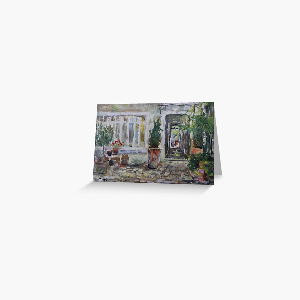 Double courtyard Rue Rodier Paris France Greeting Card