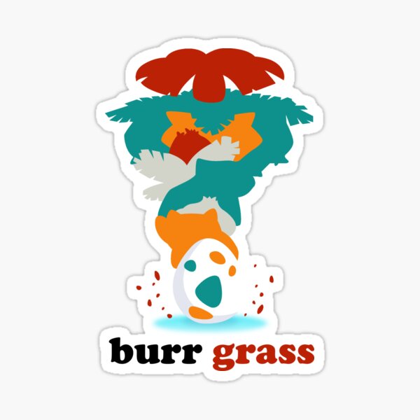 "burr grass" Sticker for Sale by Zouhairm Redbubble