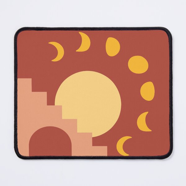 Item preview, Fall Sun and Moon Phases Boho Abstract Art designed and sold by mainsqueezemar.