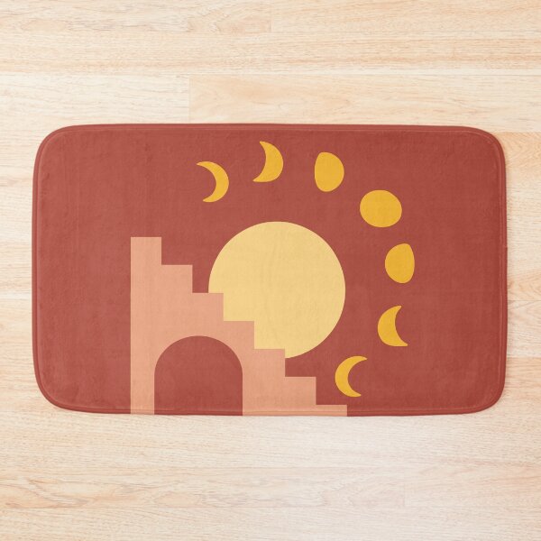 Item preview, Fall Sun and Moon Phases Boho Abstract Art designed and sold by mainsqueezemar.