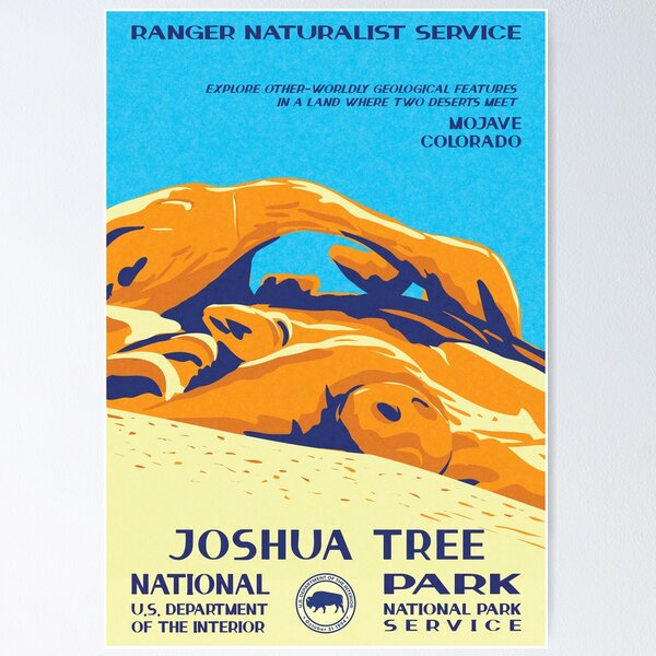 Item preview, Joshua Tree National Park Vintage WPA Poster designed and sold by JordanHolmes.