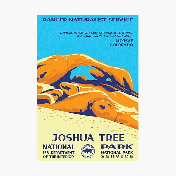 Item preview, Joshua Tree National Park Vintage WPA Poster designed and sold by JordanHolmes.