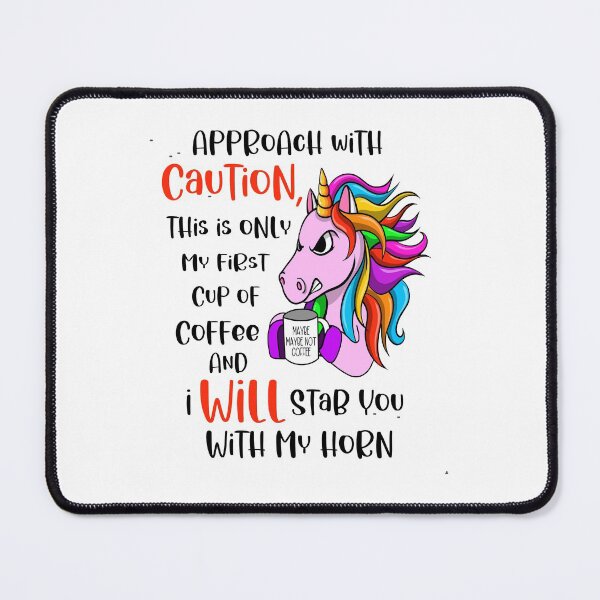 Item preview, Approach With Caution-Funny Unicorn Coffee gift designed and sold by BRtisticDesigns.