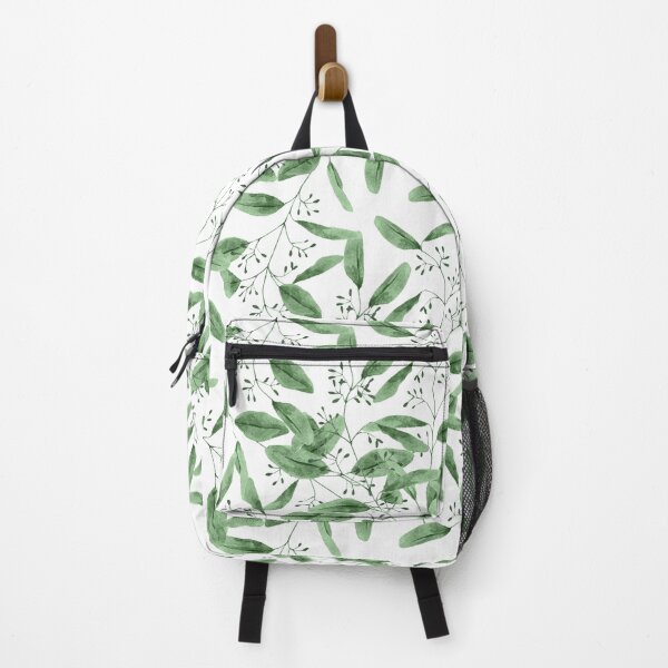 Item preview, Green Watercolor Eucalyptus Leaves Seamless Pattern designed and sold by MFGB-Creations.