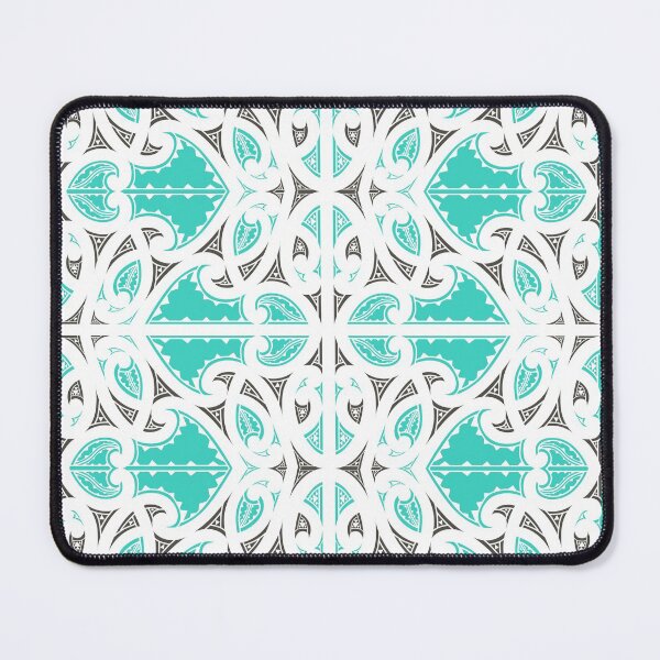 Item preview, Kowhaiwhai Miki (Teal & Black) designed and sold by LifeIsHecktic.
