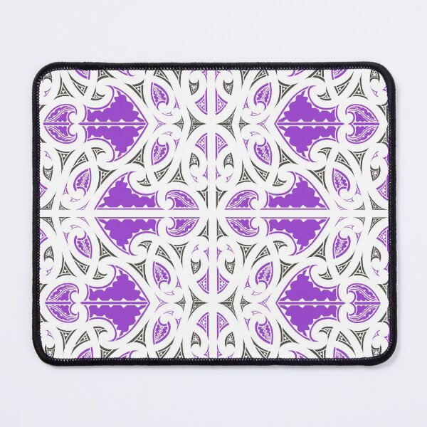 Item preview, Kowhaiwhai Miki (Purple & Black) designed and sold by LifeIsHecktic.