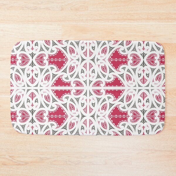 Item preview, Kowhaiwhai Miki (Maroon & Black) designed and sold by LifeIsHecktic.