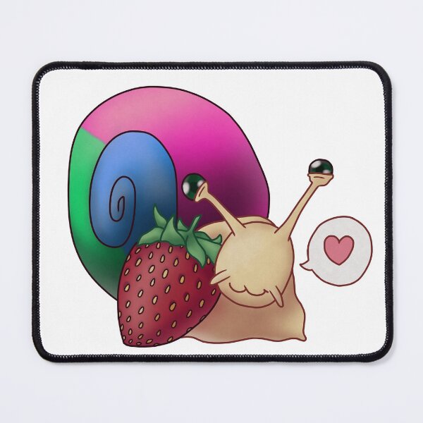 Item preview, Ply Polysexual Polyromantic Strawberry Pride Snail designed and sold by PrideSnails.