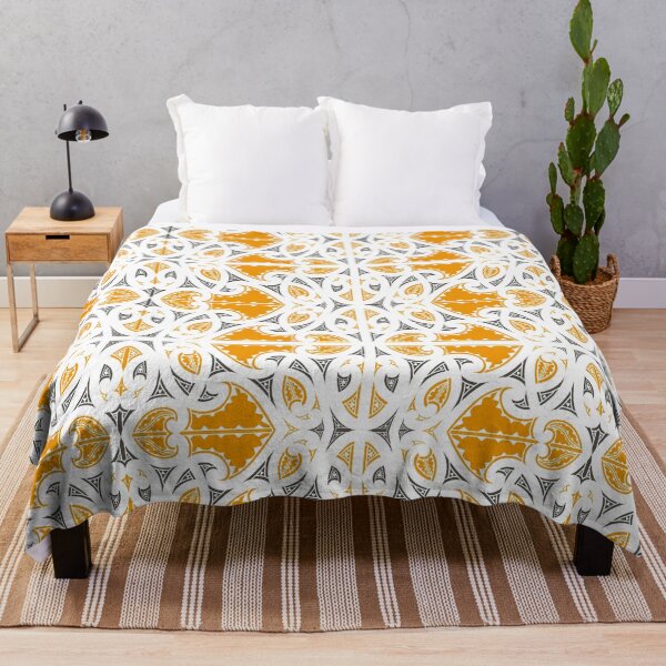 Item preview, Kowhaiwhai Miki (Orange & Black) designed and sold by LifeIsHecktic.