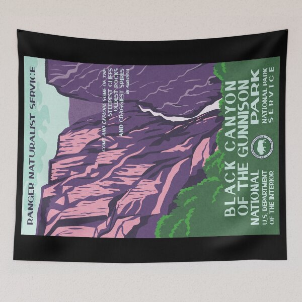 Item preview, Black Canyon Of The Gunnison National Park Vintage WPA Poster designed and sold by JordanHolmes.